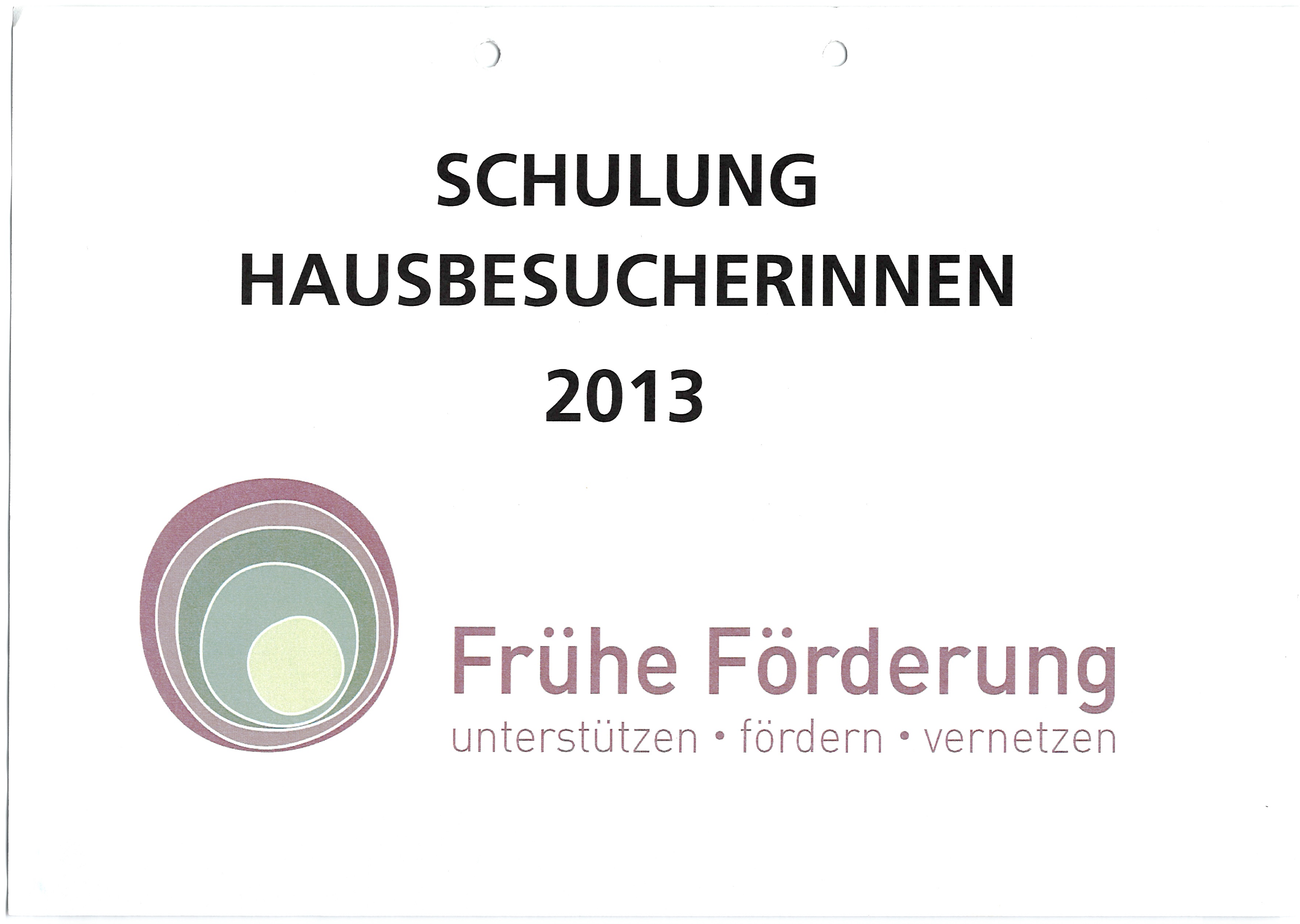 Schulung Hausbesucherinnen 2013